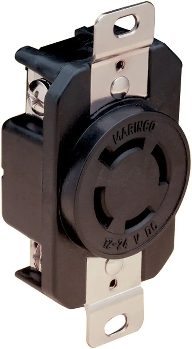Marinco 2018BR 4-Wire 12/24V Bass Boat Receptacle