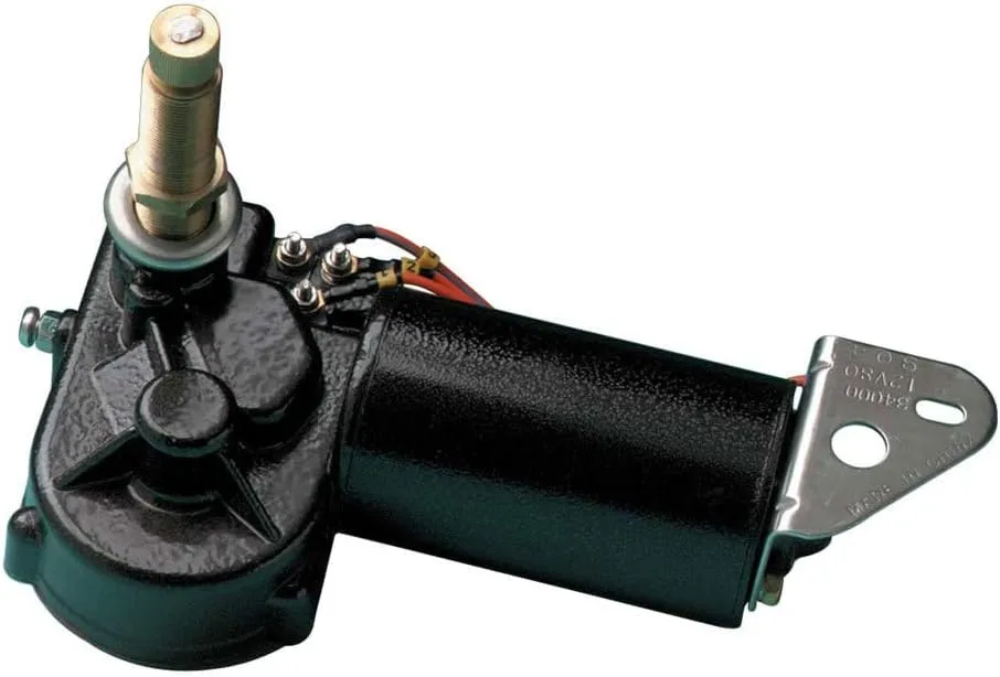 Marinco 34000 Wiper Motor, MRV, 12V, 2.5" Shaft, 80 Degree,Black