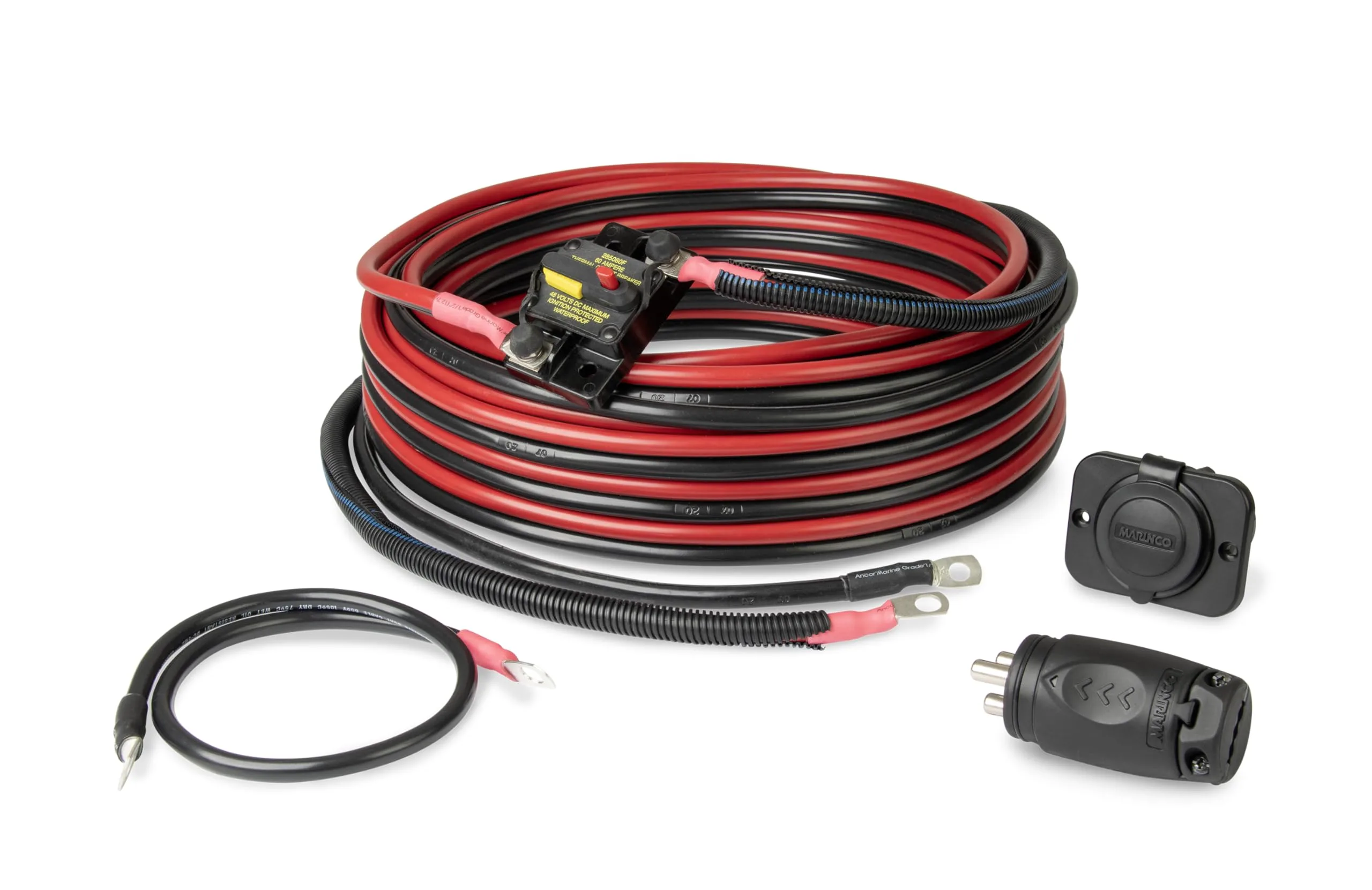Marinco Trolling Motor Wiring Kit with 70A Plug & Receptacle
