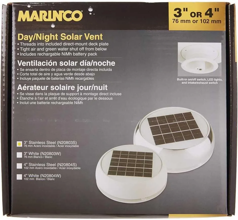 MARINCO Solar-Powered Marine Vents