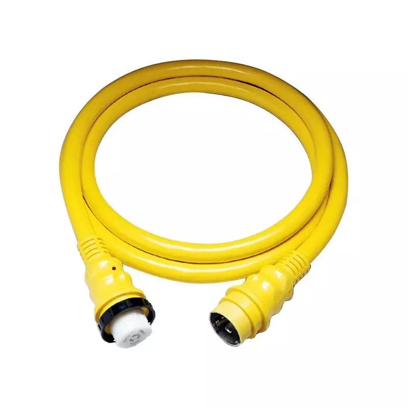 Marinco 50A 125V Shore Power Cable - 50' - Yellow