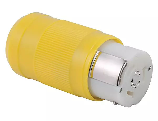 ParkPower by Marinco 6364CRV 50 Amp, 125/250V 3 Pole, 4 Wire Locking Female Connector