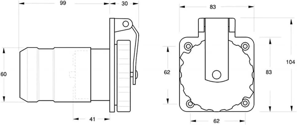 Marinco Easy Lock Marine Shore Power Inlets