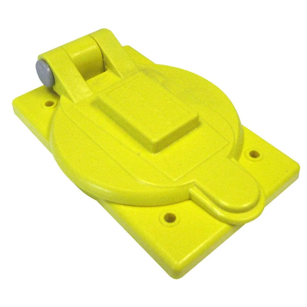 Marinco 7420CR Marine Waterproof Electrical Cover with Lift Lid (Fits 15, 20, 30-Amp Single Receptacles)