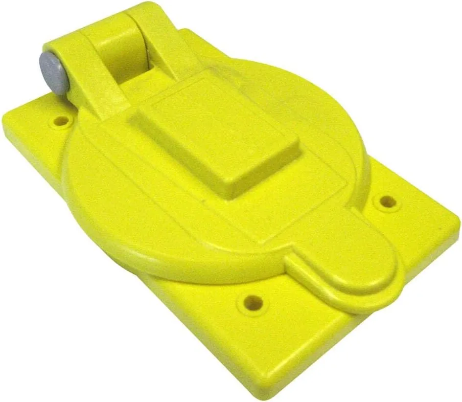 Marinco 7420CR Marine Waterproof Electrical Cover with Lift Lid (Fits 15, 20, 30-Amp Single Receptacles)