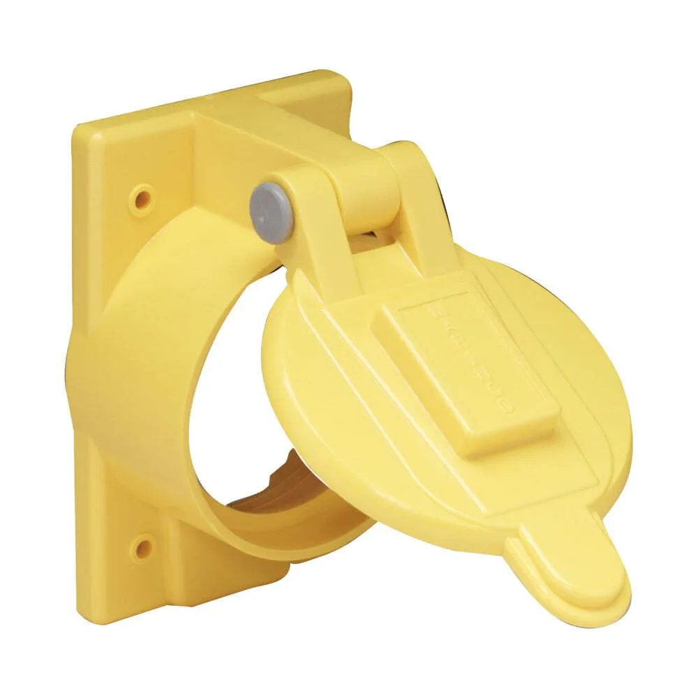 Marinco 7788CR Marine Lexan Weatherproof Electrical Cover with Lift Lid (Fits 50-Amp Single Receptacles 6369CR and 6370CR)