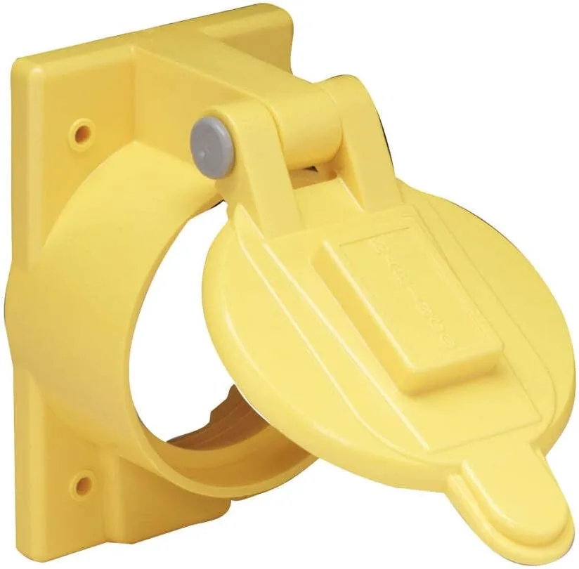 Marinco 7788CR Marine Lexan Weatherproof Electrical Cover with Lift Lid (Fits 50-Amp Single Receptacles 6369CR and 6370CR)