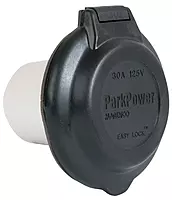 ParkPower by Marinco 304EL-BRV.BLK Inlet Contoured for RV, 30A, Black