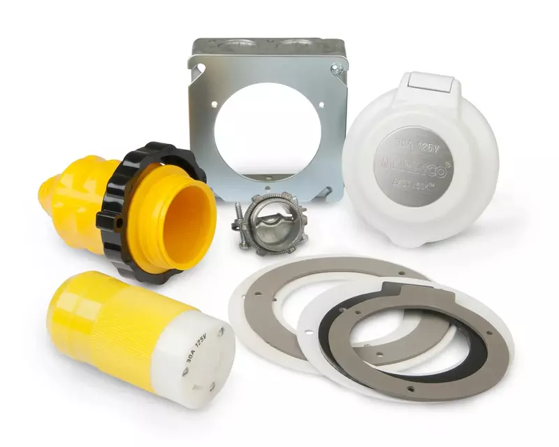 Marinco ParkPower 30A RV Conversion Kit - 125V, Black