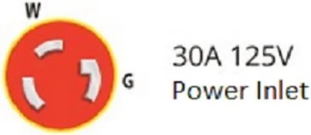 Marinco ParkPower 30A RV Conversion Kit - 125V, Black