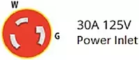 Marinco ParkPower 30A RV Conversion Kit - 125V, Black