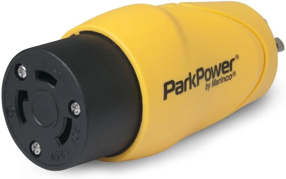 Marinco ParkPower S15-30RV 15 Amp 125V Straight to 30A Twist-Lock RV Adapter