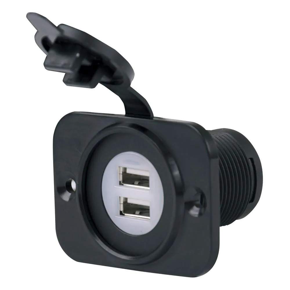 Marinco SeaLink Deluxe Dual USB Charger Receptacle 12-24V