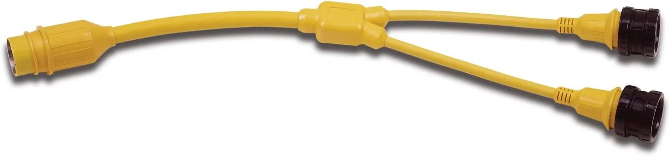MARINCO Y-Adapter 50A 125/250V to 2-30A 125V Locking