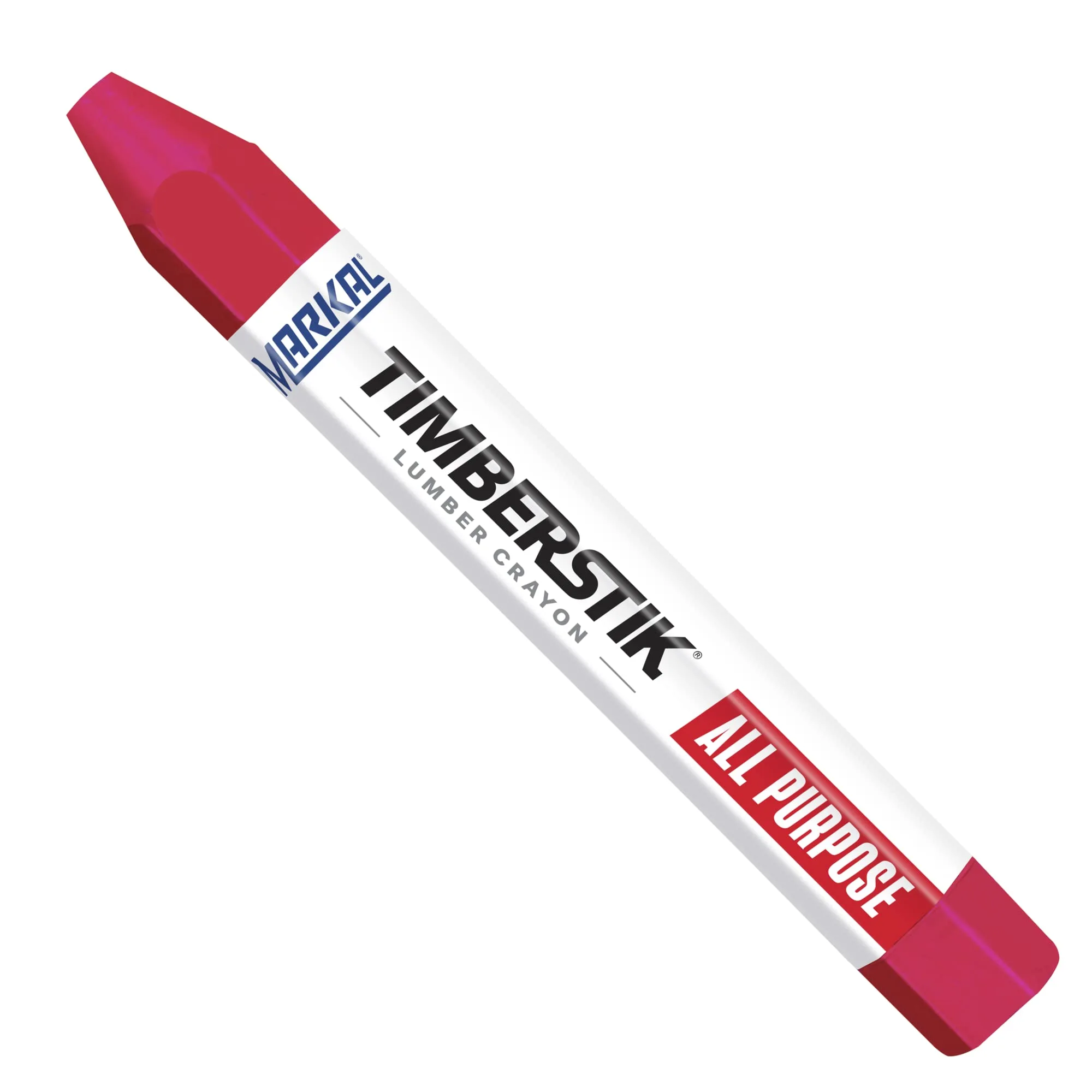 Markal Timberstik #200 All-Purpose Lumber Crayon, Wax-Based, 1/2\" Hex x 4-5/8\"