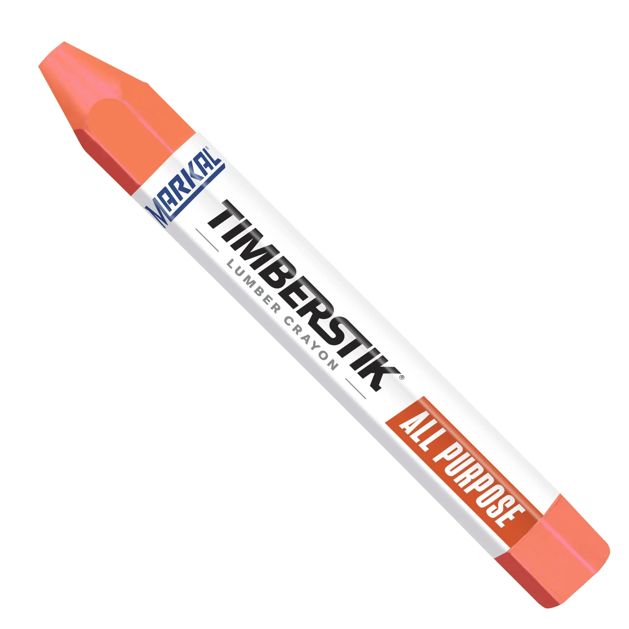 Markal Timberstik #200 All-Purpose Lumber Crayon, Wax-Based, 1/2\" Hex x 4-5/8\"
