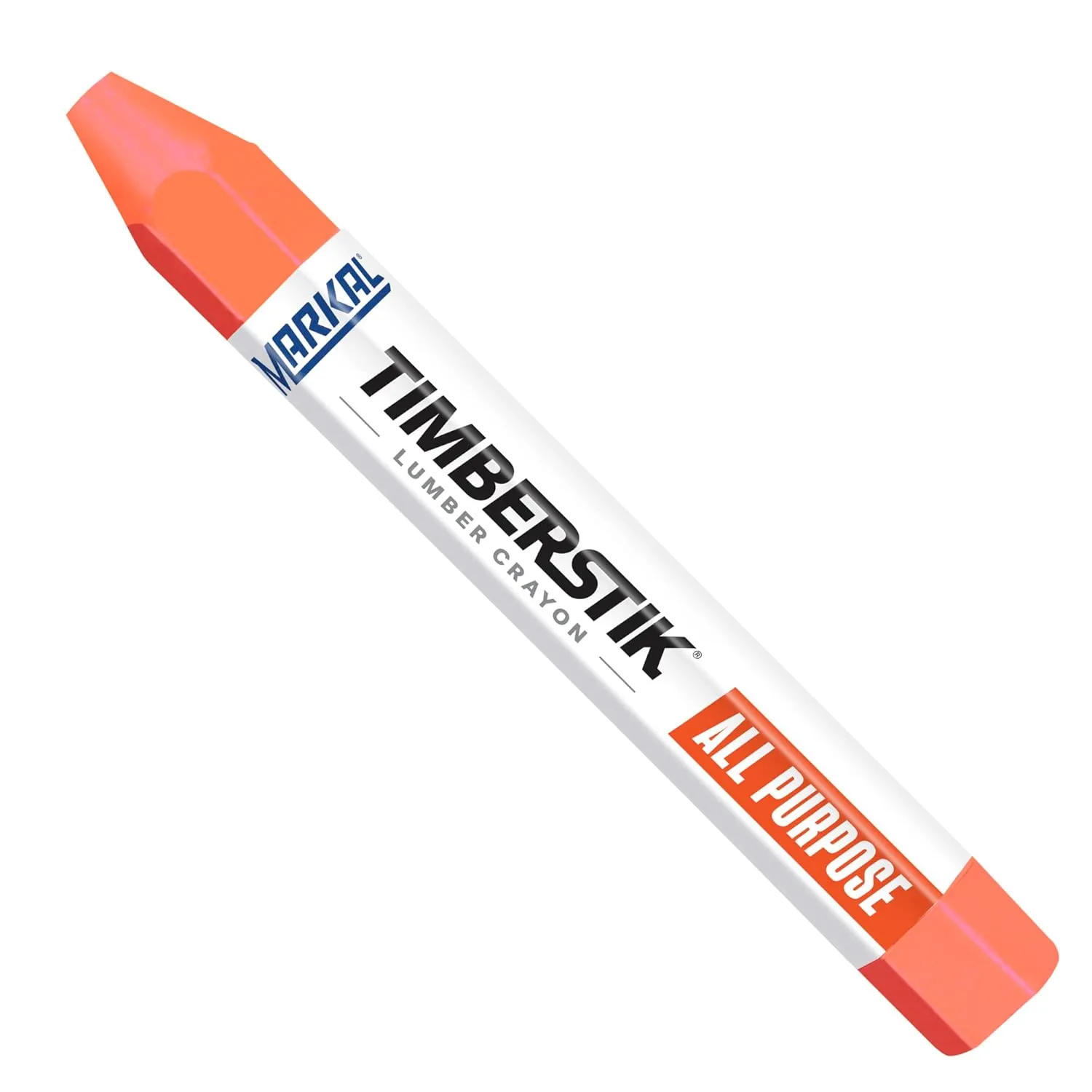 Markal Timberstik #200 All-Purpose Lumber Crayon, Wax-Based, 1/2\" Hex x 4-5/8\"