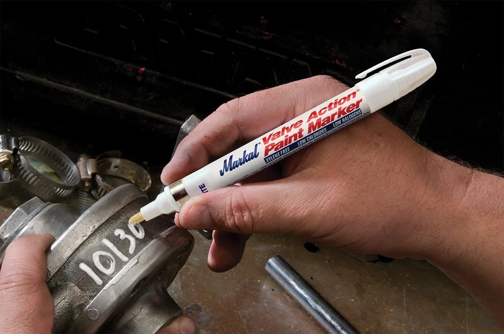 Markal 96826 Valve Action Liquid Paint Marker with 1/8" Bullet Tip, Green (12 Markers)