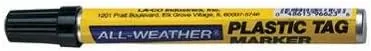 All-Weather Plastic Eartag Markers - black all-weather plastic tag marker pump