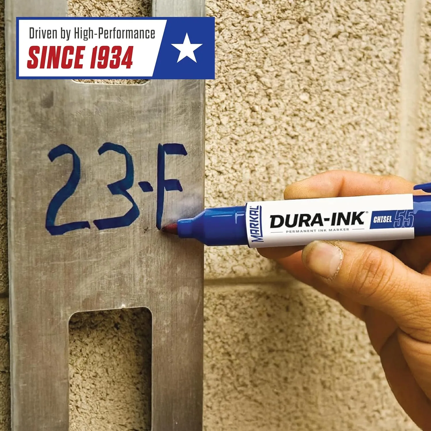Markal Dura-Ink 55 Medium Chisel Permanent Ink Marker