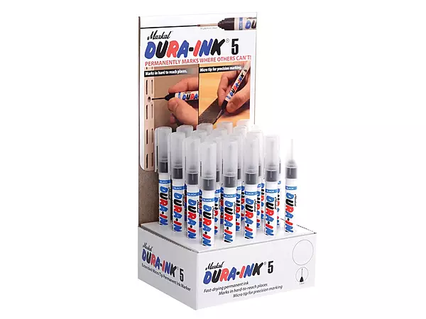 Markal 96520 Dura-Ink Needle Nose Permanent Ink Marker with 1/32" Micro Tip, Wear- and Weather-Resistant