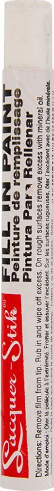 Lacquer-Stik Fill-In Paint Marker - White (Part #51120)