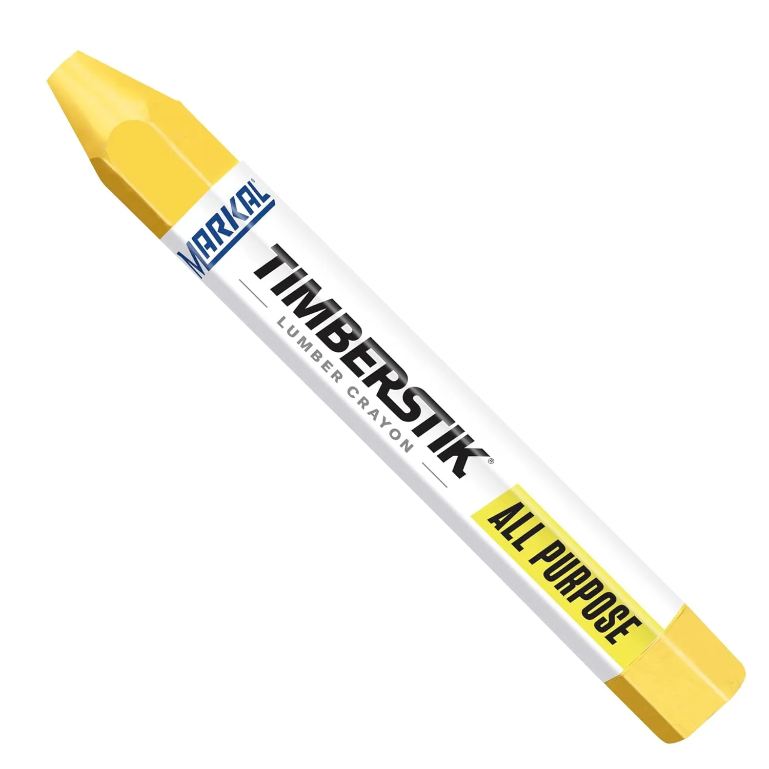 Markal Timberstik #200 All-Purpose Lumber Crayon, Wax-Based, 1/2\" Hex x 4-5/8\"