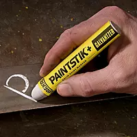 Markal 83420 P Paintstik Solid Paint Marker - Marks Removed During Galvanizing Process, White (Pack of 12)