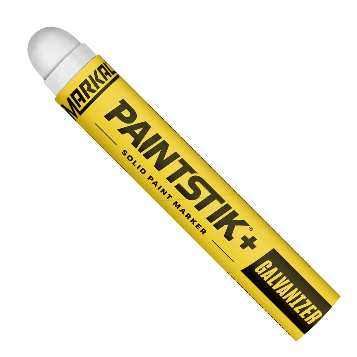 Markal 83420 P Paintstik Solid Paint Marker - Marks Removed During Galvanizing Process, White (Pack of 12)