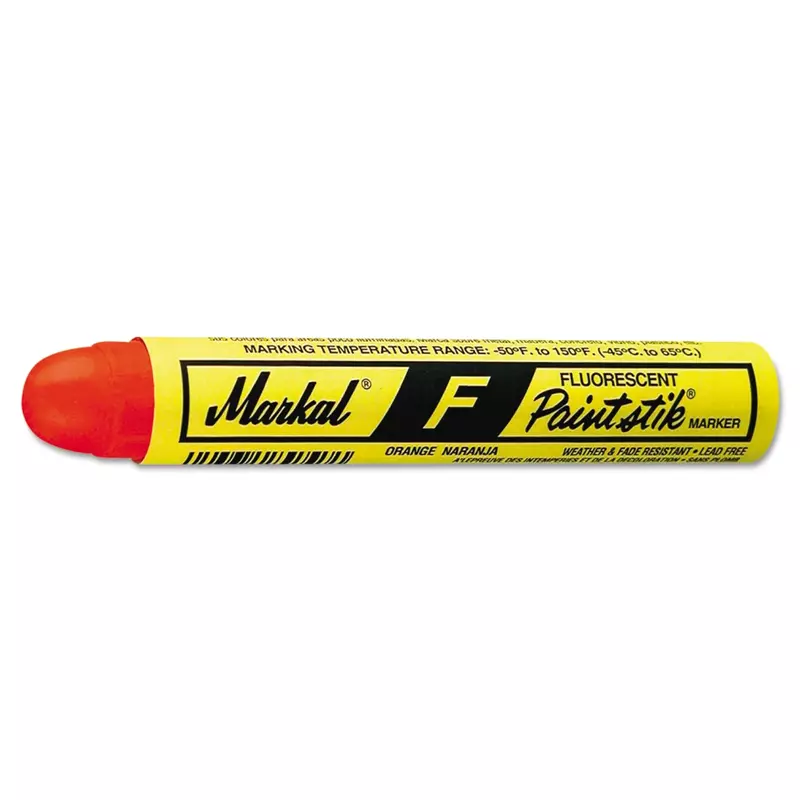 Markal 82834 Paintstik F Marker, Fluorescent Orange