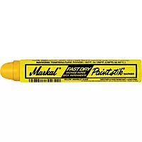 MARKAL Paintstik+ Fast Dry Marker - Yellow, 11/16 in