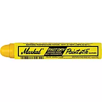 MARKAL Paintstik+ Fast Dry Marker - Yellow, 11/16 in