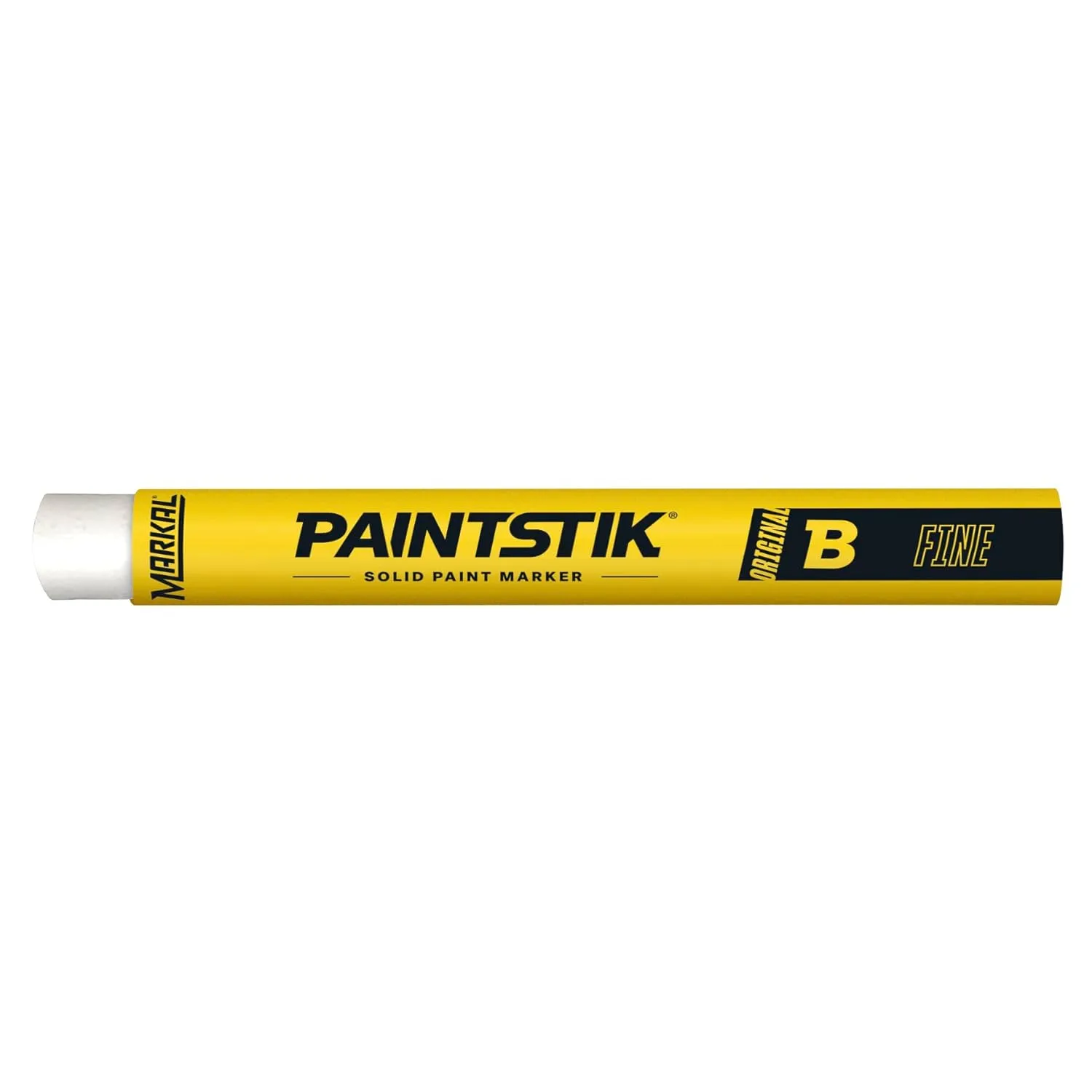 Markal 80420 B Paintstik Solid Paint Ambient Surface Marker, White, Fine Size (Pack of 12)