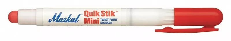 MARKAL Quik Stik Mini Paint Crayon, 3/8 In., Red
