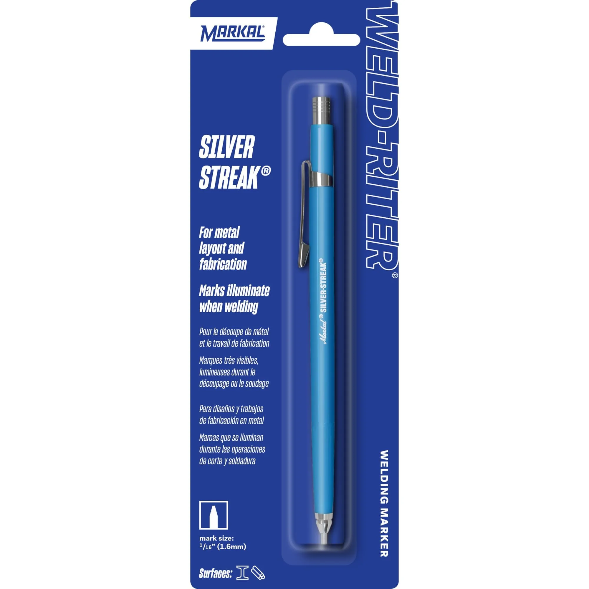 Markal 96006 - Markal Silver-Streak Holder with 1 Reflective Lead, Built-in Sharpener