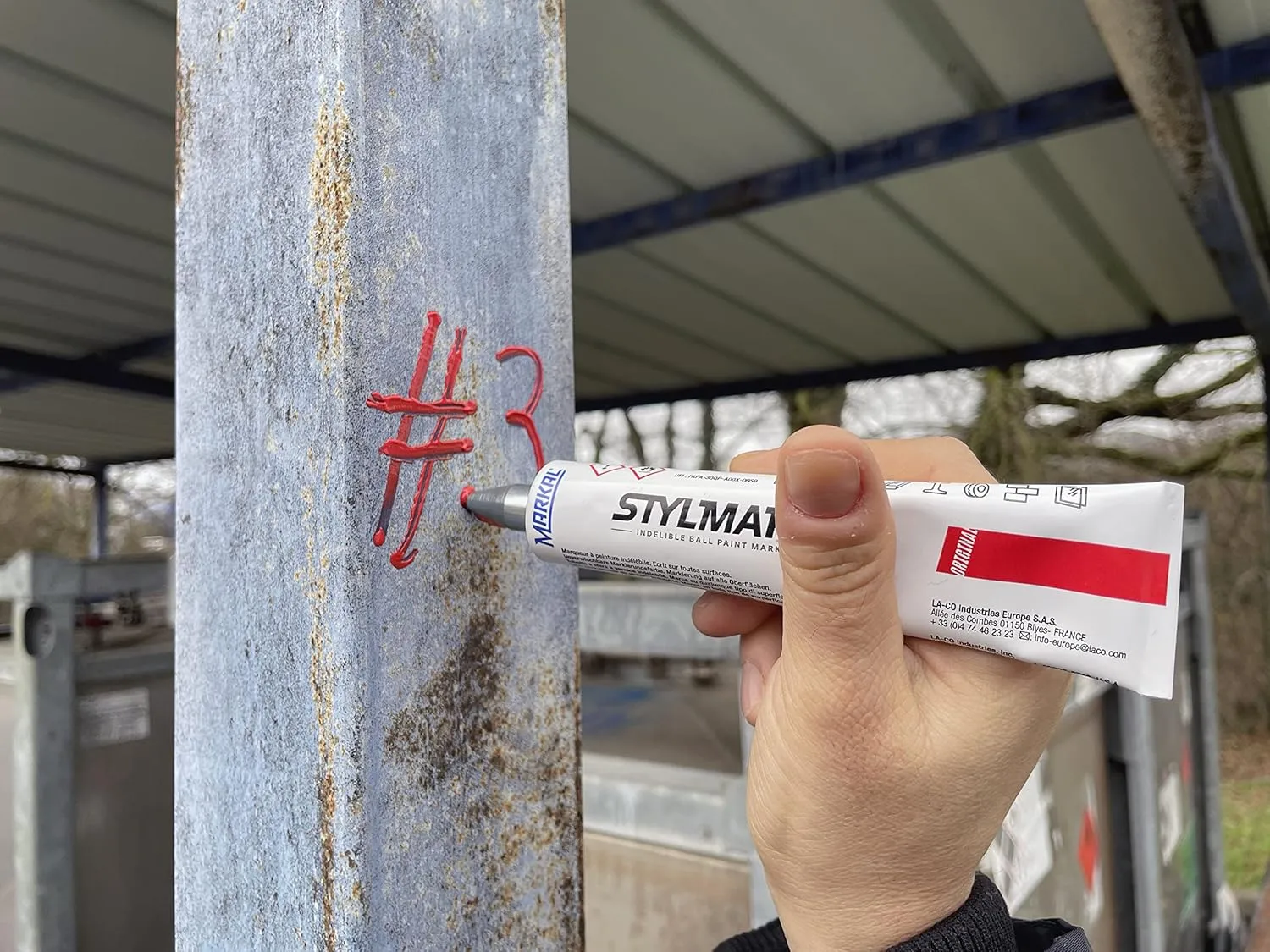 Markal 96653 Stylmark Tube Marker, 1/8" , Yellow