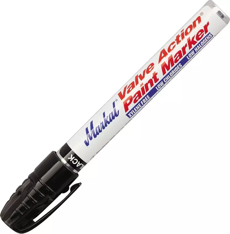 Markal 96803 Valve Action Ppaint Marker, Black