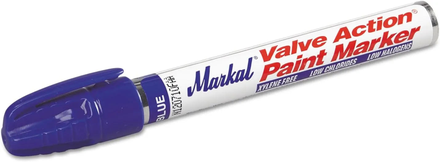 Valve Action Paint Markers - blue valve action paintmarker carded