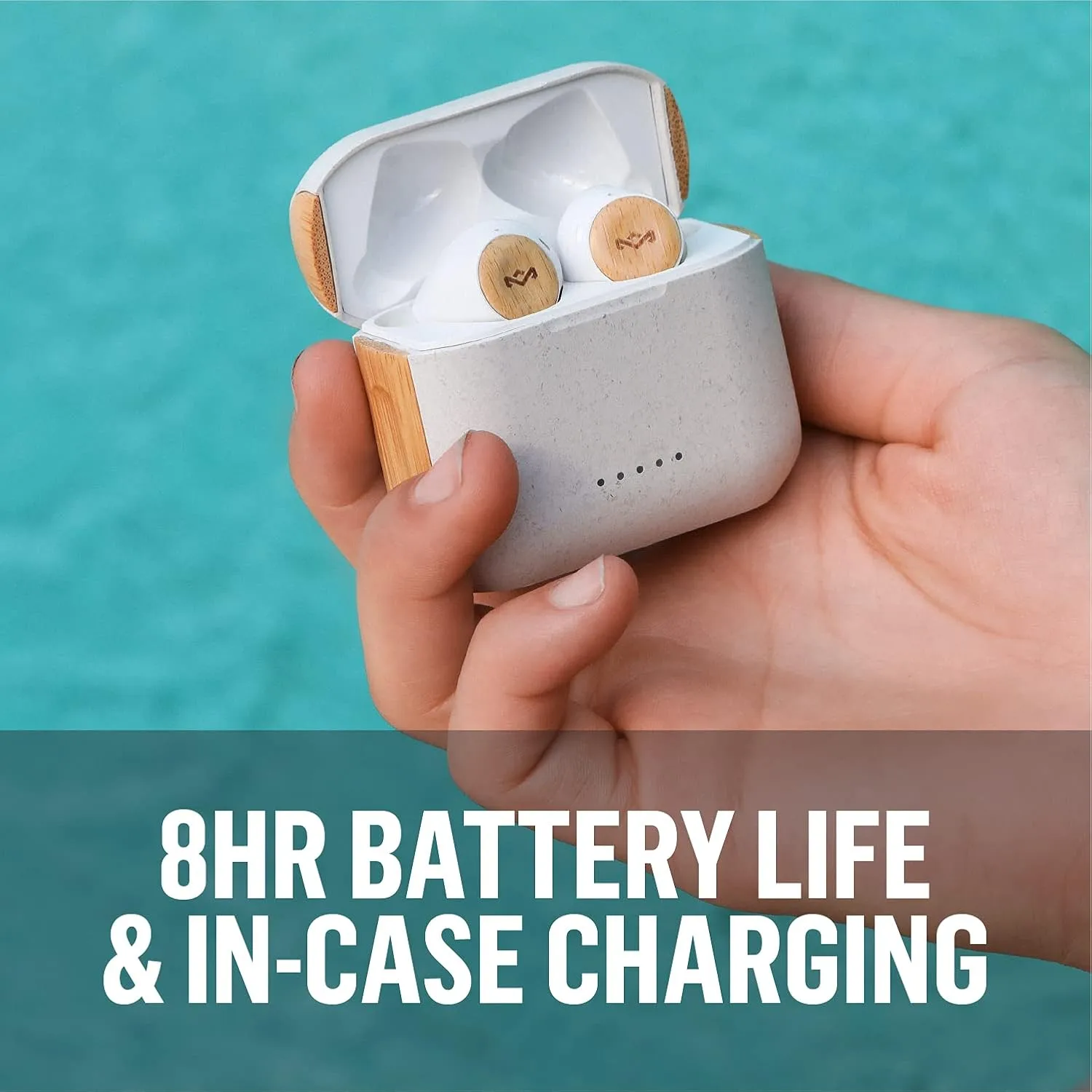 House of Marley Rebel True Wireless Earbuds with Microphone, Bluetooth 5.0, 8-Hour Battery