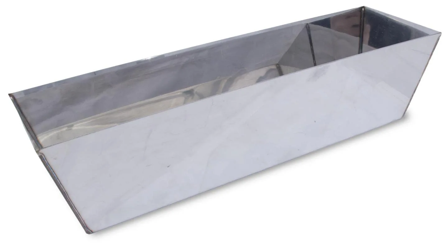 MARSHALLTOWN Heli-Arc Mud Pans, 12 Inch, Heavy Gauge Stainless Steel, Heli-Arc Welded Corners, Sheared Sides to Clean Knives