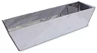 MARSHALLTOWN Heli-Arc Mud Pans, 12 Inch, Heavy Gauge Stainless Steel, Heli-Arc Welded Corners, Sheared Sides to Clean Knives