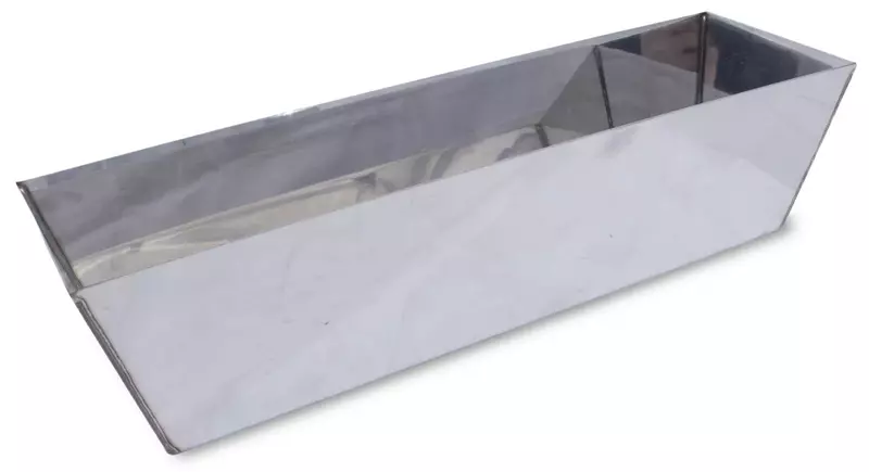 MARSHALLTOWN Heli-Arc Mud Pans, 12 Inch, Heavy Gauge Stainless Steel, Heli-Arc Welded Corners, Sheared Sides to Clean Knives