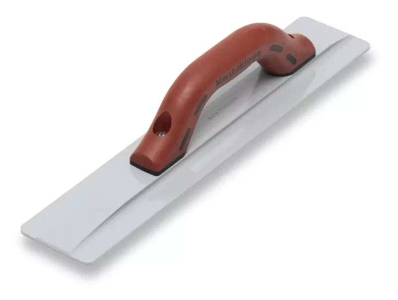 MARSHALLTOWN 16 Inch Beveled End Magnesium Hand Float, Concrete, DuraSoft Handle, Cast Magnesium Blade, Made in the USA, 145D