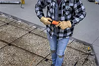 Marshalltown Mason's Line Winders, Braided Nylon Mason's Line, Orange, 250 Foot, Made in The USA, 634