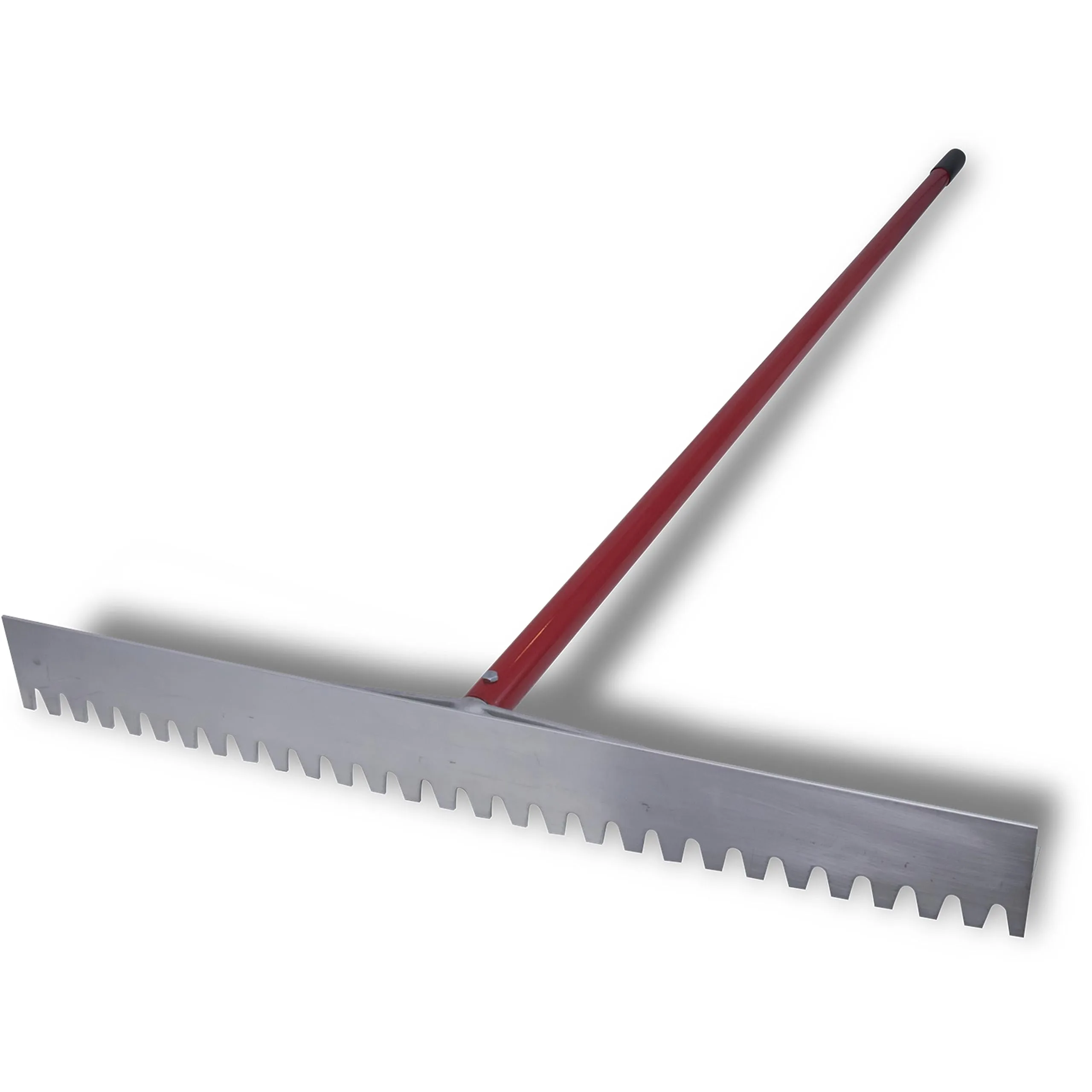 MARSHALLTOWN Asphalt Lute Rake, Blunt 36 Inch Blade, 84 Inch Aluminum Handle, T Connector, Made in The USA, RED700083C