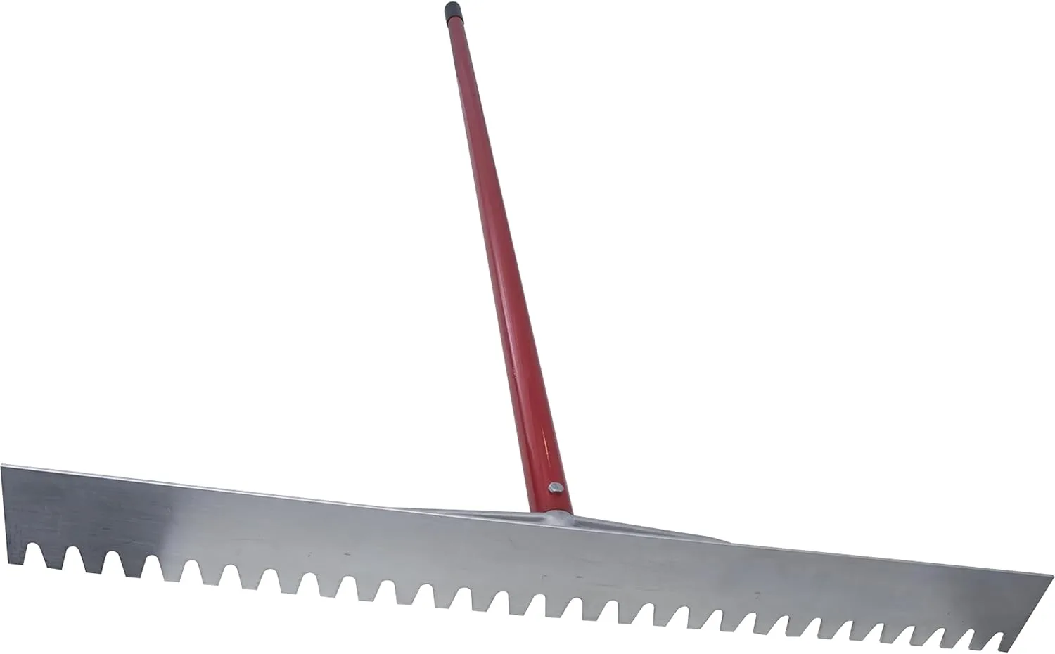 MARSHALLTOWN Asphalt Lute Rake, Blunt 36 Inch Blade, 84 Inch Aluminum Handle, T Connector, Made in The USA, RED700083C