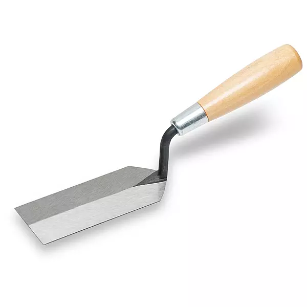 MARSHALLTOWN Margin Trowel, 5 x 2 Inch Blade, Spread Mortar and Tile Adhesive, Durable High Carbon Steel, Wood Handle