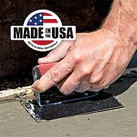 MARSHALLTOWN Curved Concrete Edger, 6 x 4 Blue Steel Blade, 5/8 Lip x 1/2 Radius, Made In The USA, 138BD 6 x 4 x 5/8 x 1/2