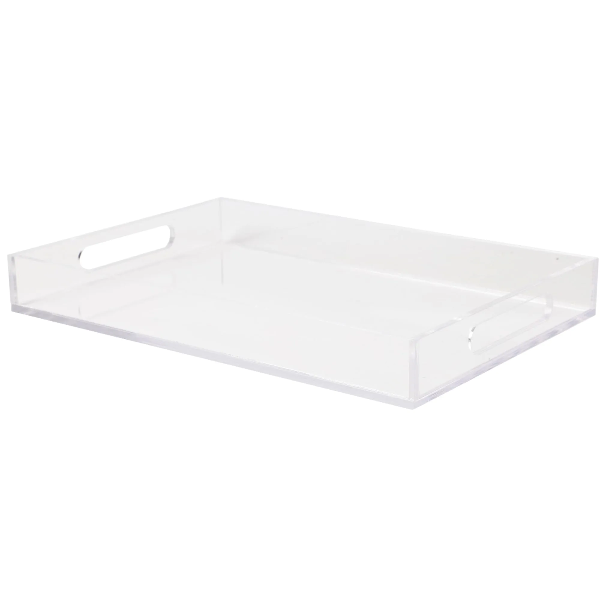 Martha Stewart Brody Acrylic Letter Tray, Letter Organizer Desk Tray, File Organizer Tray for Magazines, Folders, Notebooks