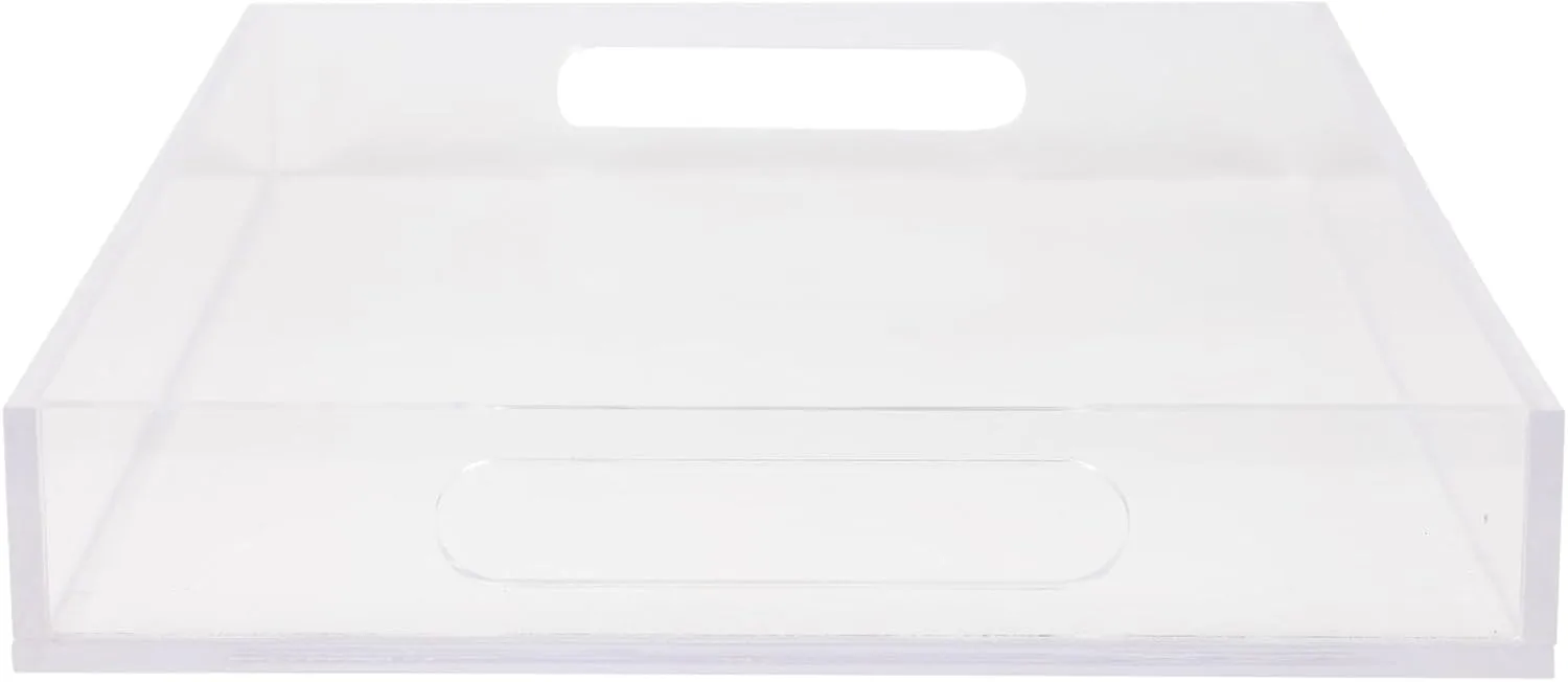 Martha Stewart Brody Acrylic Letter Tray, Letter Organizer Desk Tray, File Organizer Tray for Magazines, Folders, Notebooks